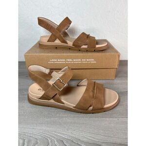 Dr. Scholl's Timesless Fun Women's Strappy Sandals Brown (Honey) Size 7 Medium